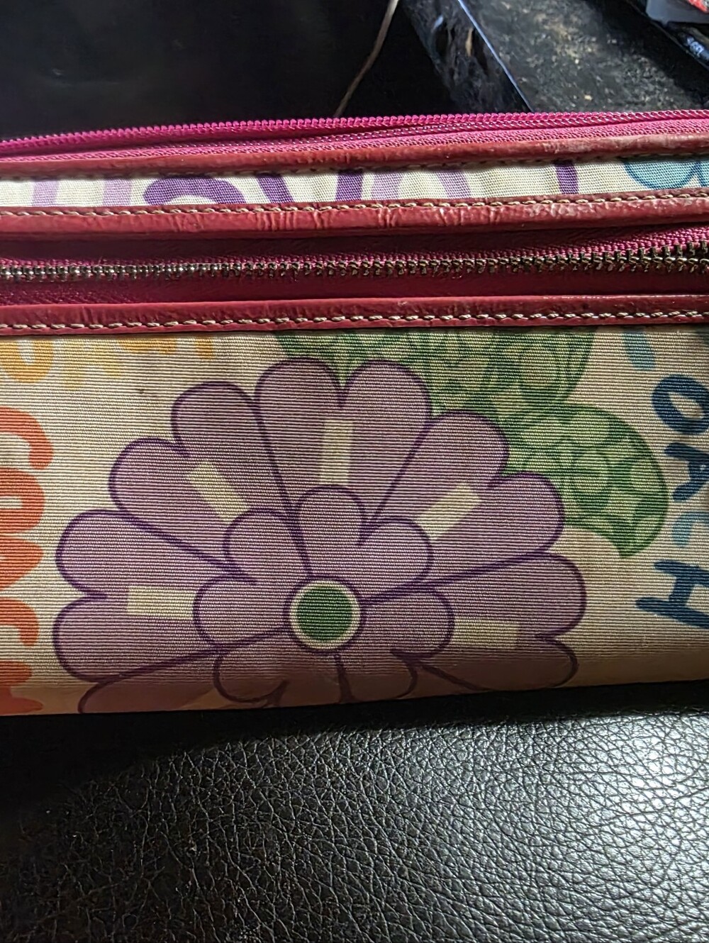 Vintage Coach Floral Wallet